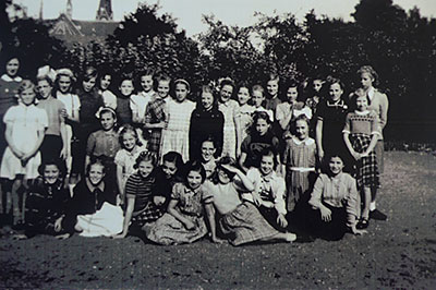 de zesde klas met Ans Bosch.